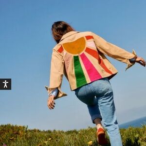 Boden Corduroy Jacket with Appliqué